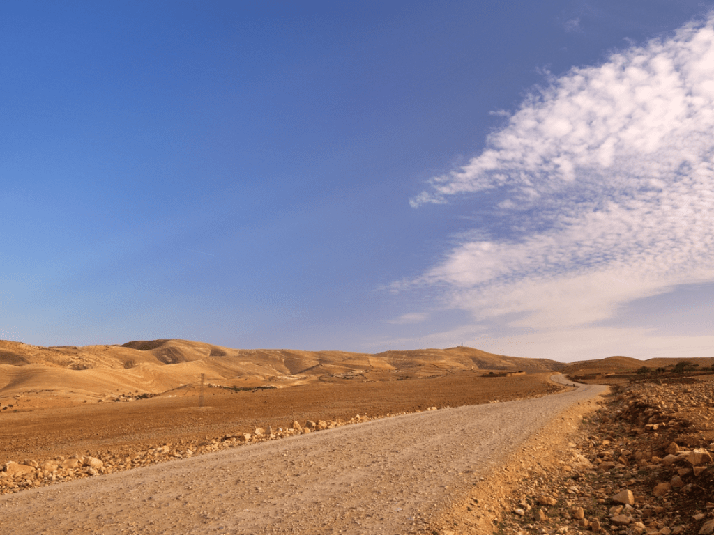 Photo de la route prise lors d'un raid au Maroc