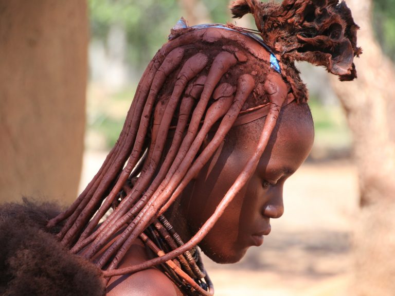 Tresses d'une femme en Afrique Australe