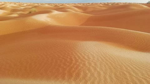 Photo des dunes prise lors d'un raid en Tunisie